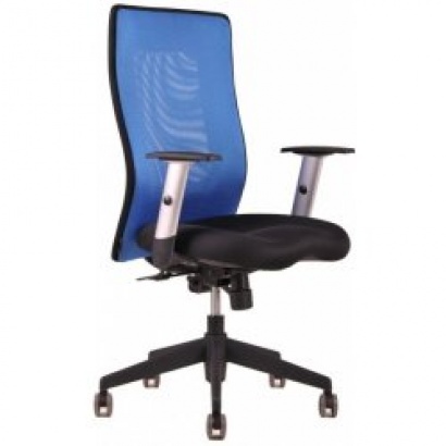 Kancelářská židle Calypso XL bez podhlavníku modrá