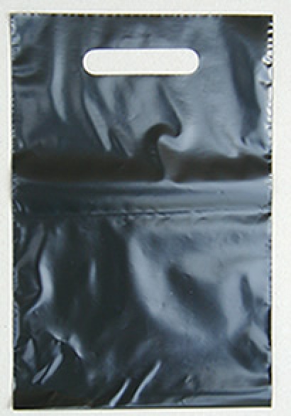 Polyetylénová taška s průhmatem černá