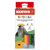KROMAS trojhranné pastelky 12 barev