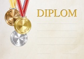 Diplom A4 Medaile