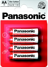 Red Zinc Panasonic tužkové baterie 4 ks