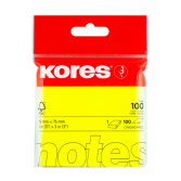 Bločky 75x75mm neonově žluté