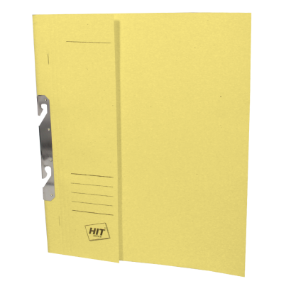 Rychlovazač kartonový závěsný A4 půlený žlutý 50 ks