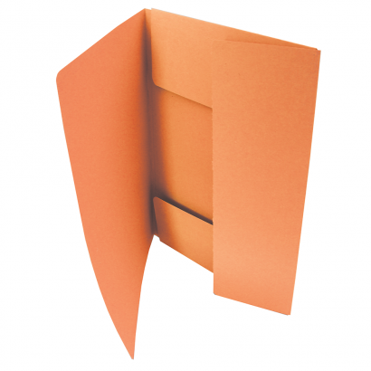 Mapa papírová 3 klopy A4 oranžová 50 ks