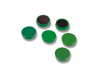 Magnety kulaté 30 mm zelené  10 ks