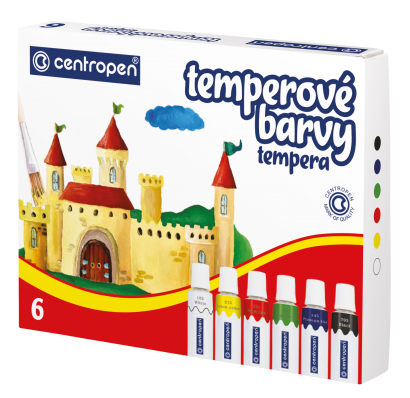 Temperové barvy Centropen 6 barev