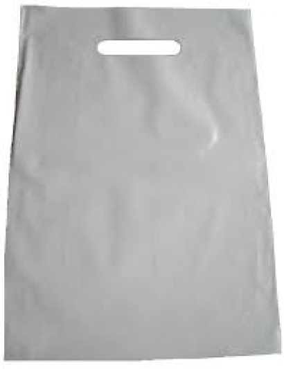 Polyetylénová taška s průhmatem bílá