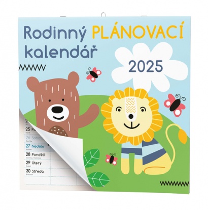 Nástěnný kalendář poznámkový Rodinný plánovací kalendář